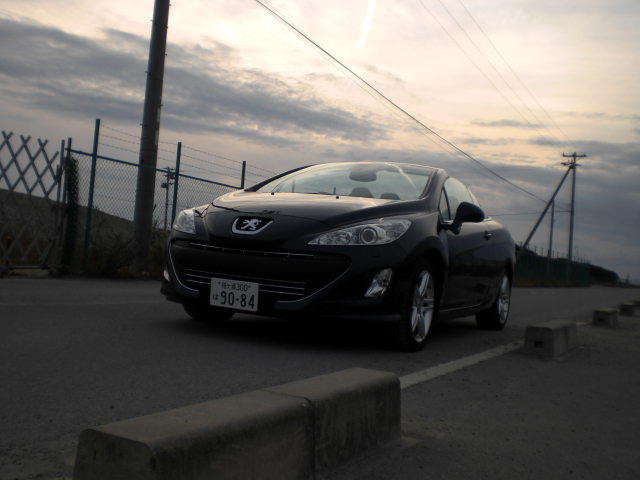 夕日と・・・３０８CCと・・・堺浜・・・