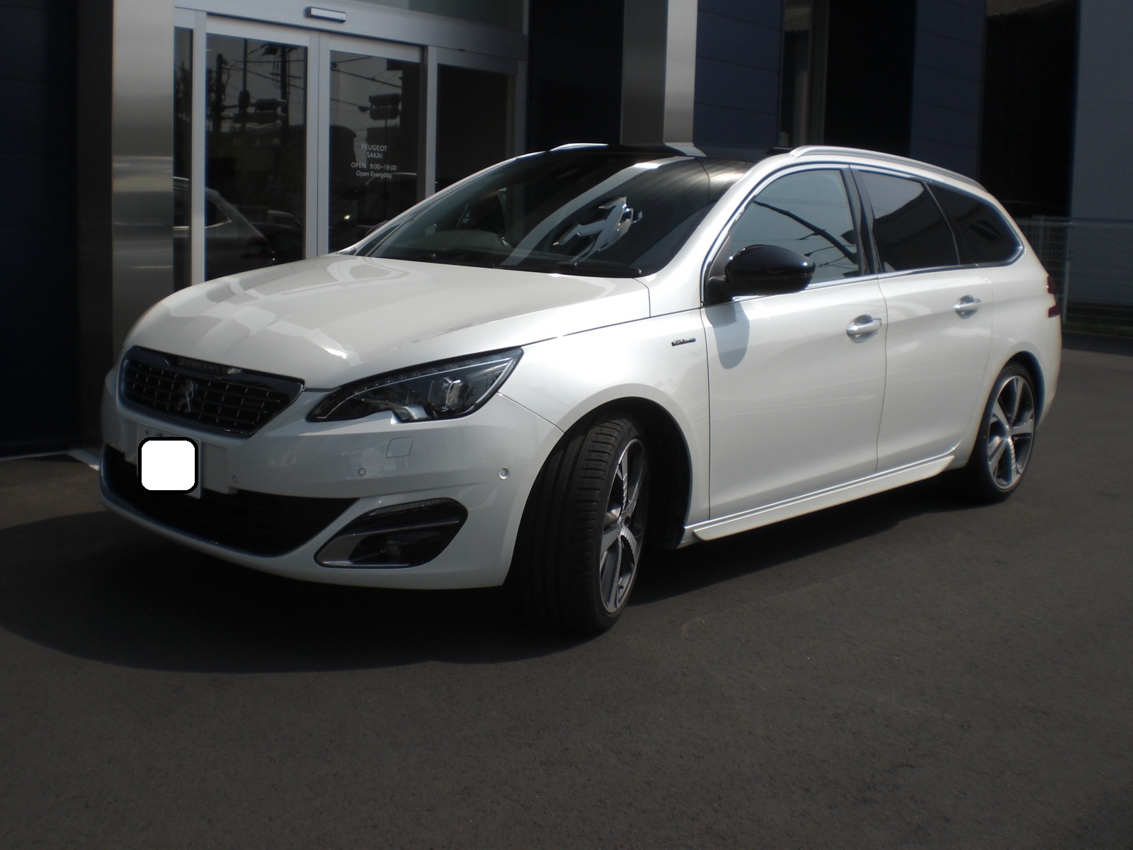試乗車販売　308SW　GTLINE　パールホワイト