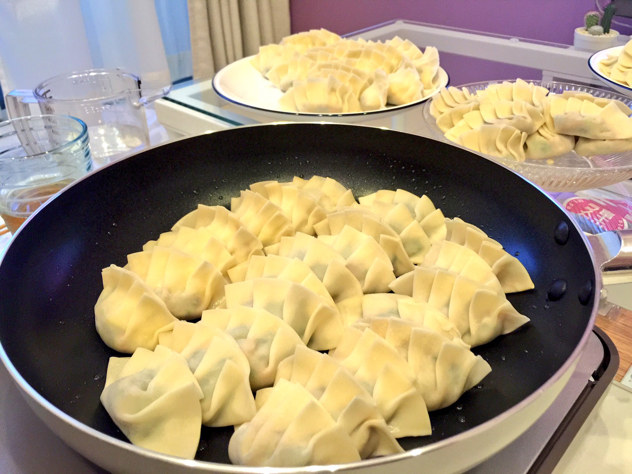 手作り餃子100個！