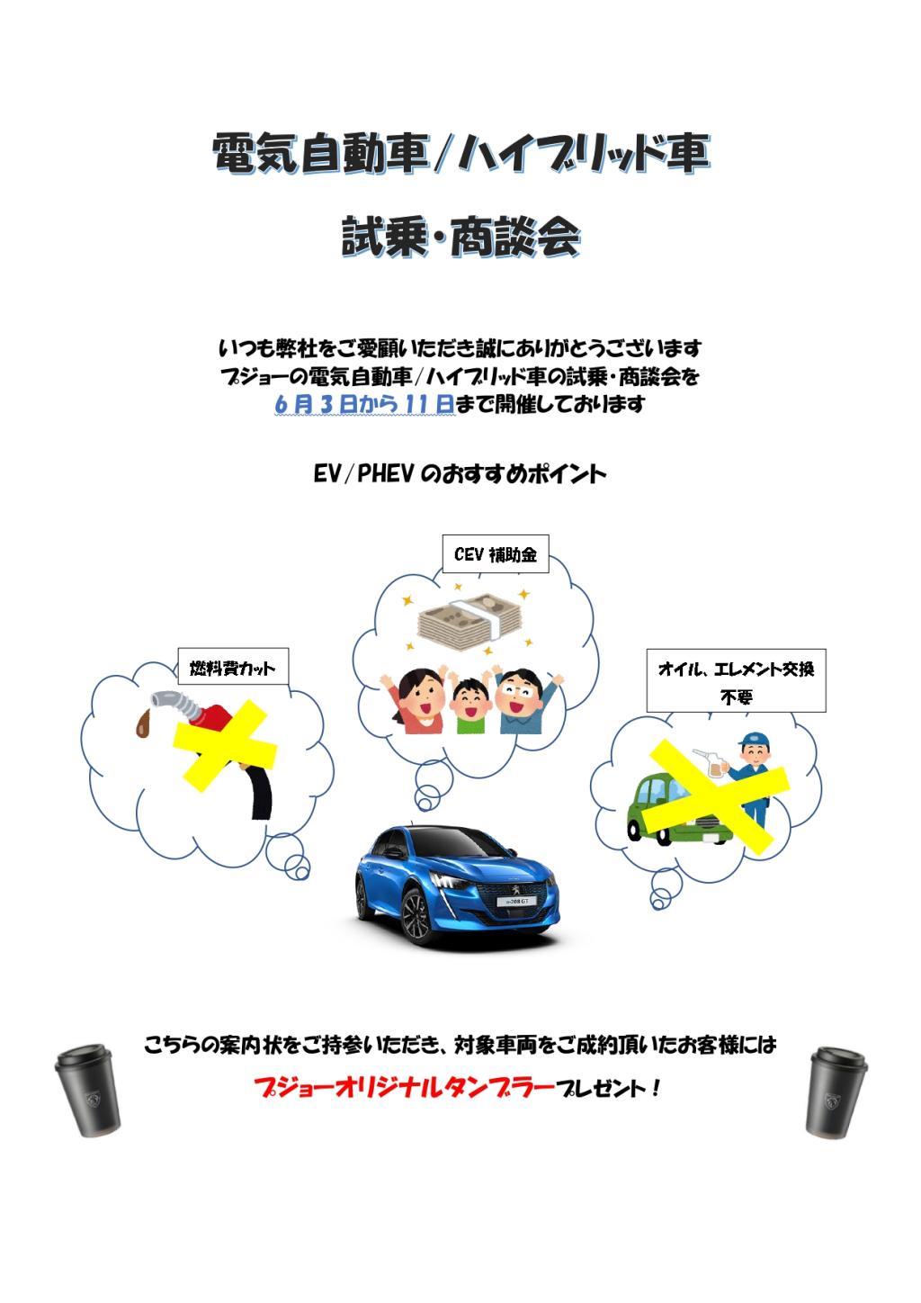 電気自動車・PHEV車試乗商談フェアー