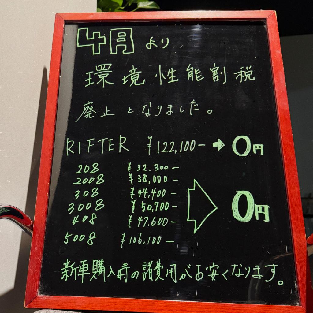 環境性能割が廃止に